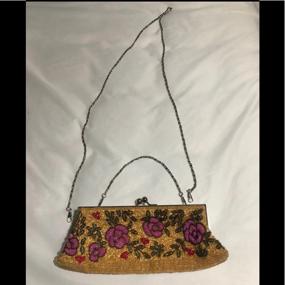 New beaded crossbody clutch